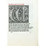 Kelmscott Press - Sir Thomas Clanvowe. The Floure and the Leafe, & The Book of the Cupide, God of Lo