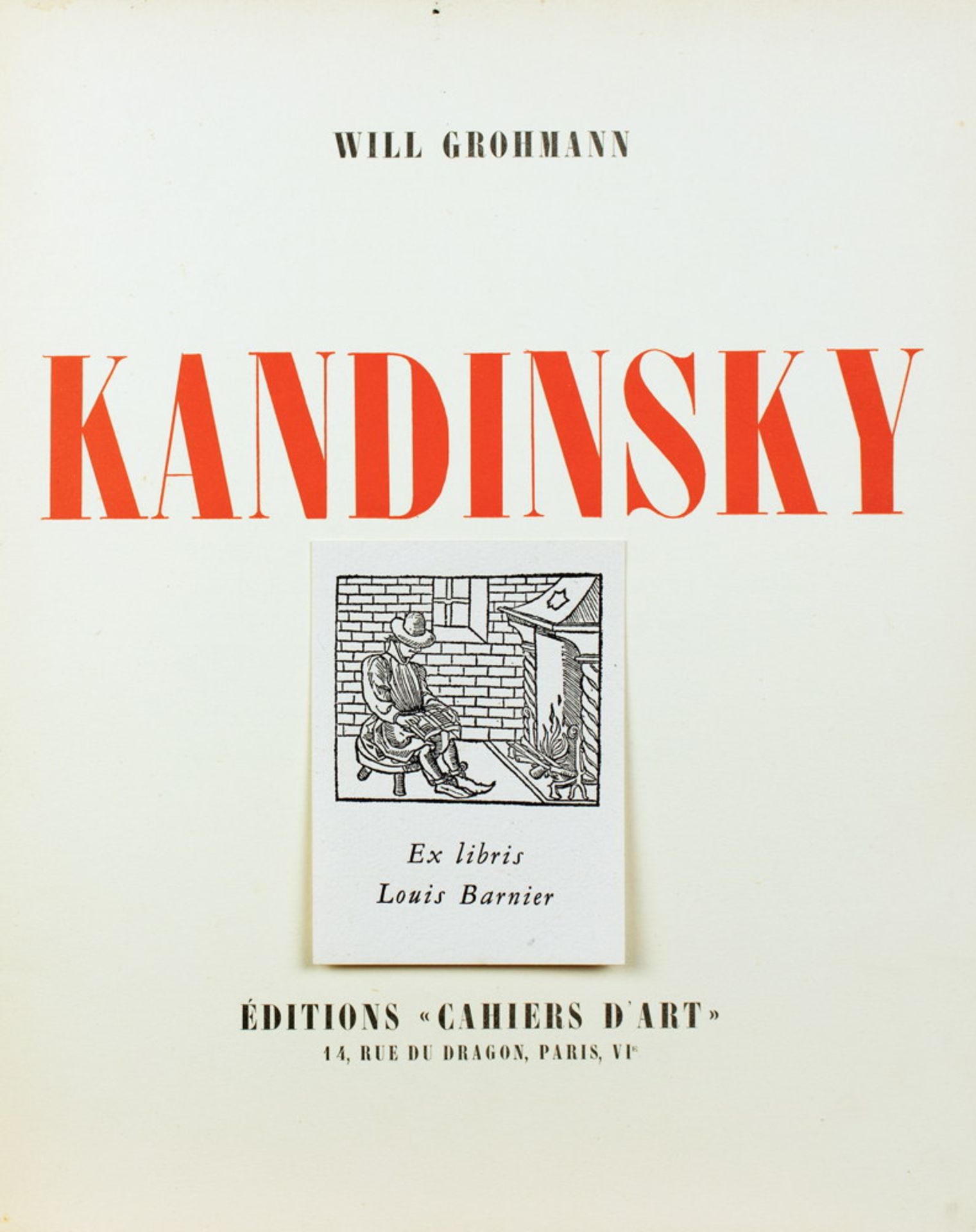 Will Grohmann. Kandinsky. - Image 2 of 2