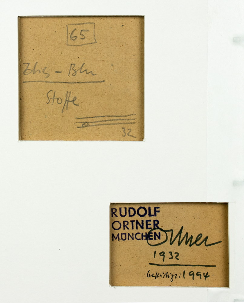 Rudolf Ortner. Bhs-Bln [Bauhaus-Berlin] Stoffe. - Image 2 of 3