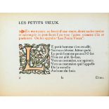 Eragny Press - Émile Verhaeren. Les petits vieux.