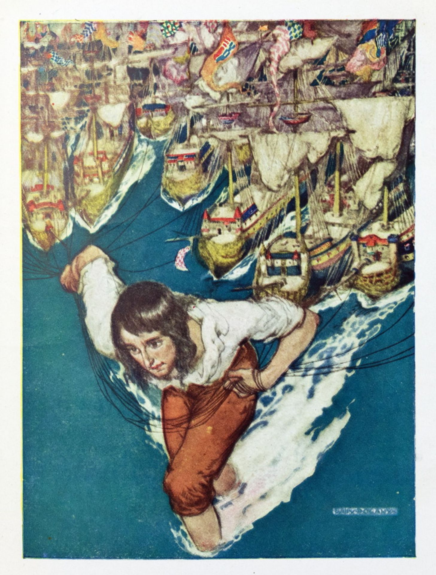 Willy Pogàny - Jonathan Swift. Gulliver’s Travels. - Image 2 of 3