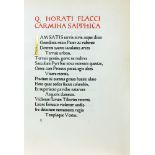 Ashendene Press - Quintus Horatius Flaccus. Carmina Sapphica.