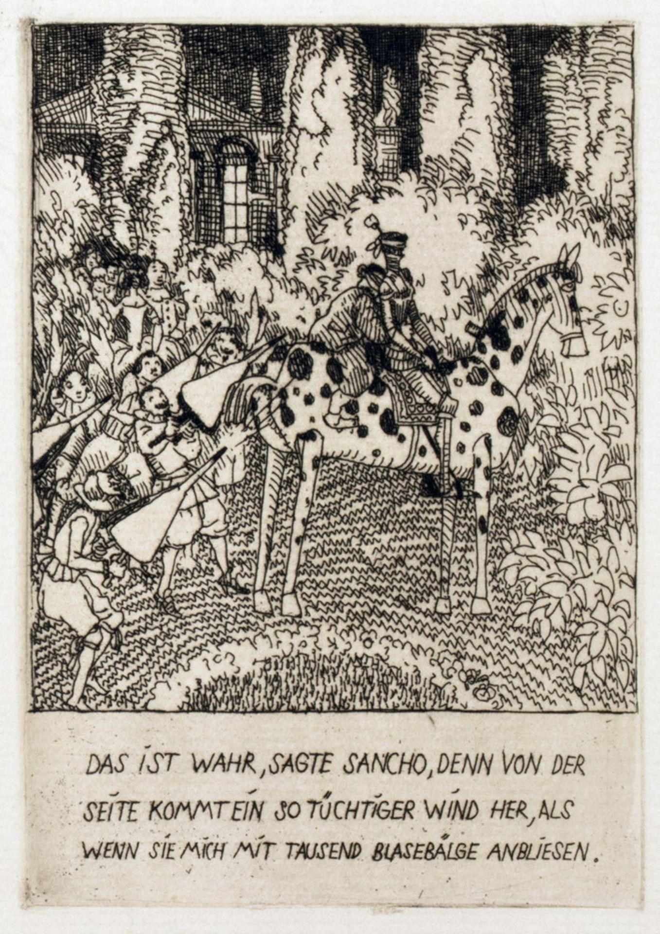 Karl Walser - Miguel de Cervantes Saavedra. Leben und Thaten des scharfsinnigen Edlen Don Quixote vo - Image 5 of 5