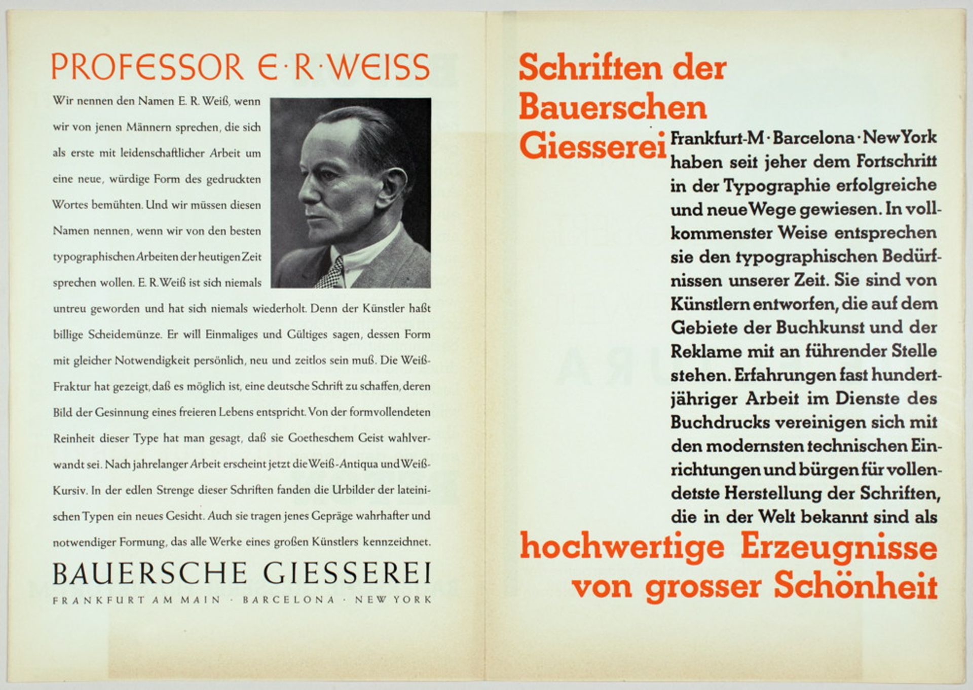 Typographie - Werbefaltblatt Bauersche Giesserei - Image 2 of 2