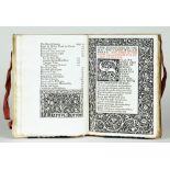 Kelmscott Press - William Morris. Poems by the Way.