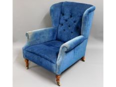 A c.1900 upholstered armchair