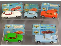 Five boxed original vintage Spot On diecast toy ve