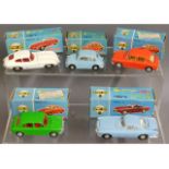 Five boxed original vintage Spot On diecast toy ve