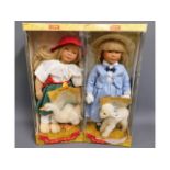 Two boxed limited edition Steiff dolls, approx. 22