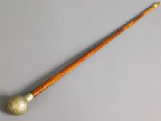 A "Kings Own" Malacca swagger stick, 27.5in long