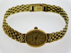 A ladies Woodford 9ct gold wrist watch, 19.96g inc