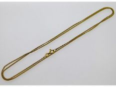 An 18ct gold chain, 24in long, 4.12g