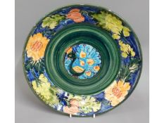 A Paul Jackson studio pottery plate, dated 2003, 1