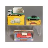 Three boxed Dinky diecast toy vehicles, model numb