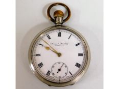 A Ham & Huddy, Liskeard, Omega pocket watch, case