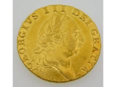 A 1788 George III 22ct gold guinea, 8.4g