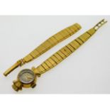 An 18ct gold ladies Omega wrist watch, a/f, 29.6g