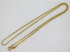 An 18ct gold chain, length 19in, 4.07g