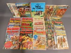 A quantity of approx. 68 mixed magazines & comics