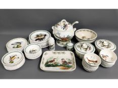 Approx. 52 pieces of Portmeirion "Birds of Britain" tableware
