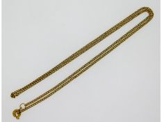 A yellow metal chain, electronically tests as 14ct