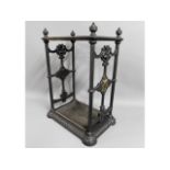 A cast iron Edwardian umbrella / stick stand, mode