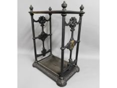 A cast iron Edwardian umbrella / stick stand, mode