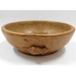 A carved oak Robert "mouseman" Thompson bowl, 9.5i