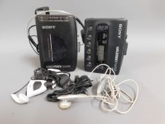 A Sony Walkman WM FX 10 twinned with another WM FX