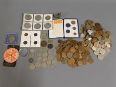 A quantity of mixed coins, crowns & foreign holida