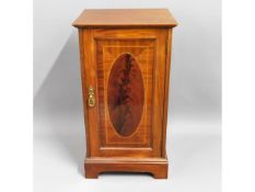 A mahogany bedside pot cupboard, 30in tall x 16.5i