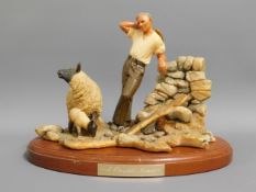 A resin figure by Sherratt & Simpson, including st