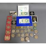 A quantity of mixed coinage, crowns & coinage incl