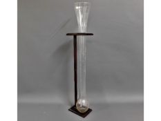 A mounted "Yard 'O' Ale" glass, 33.75in tall