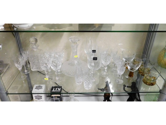 A small selection of drinking glasses including Da