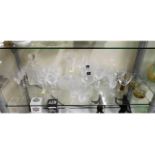A small selection of drinking glasses including Da