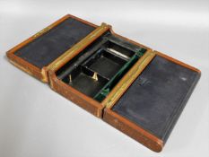 A c.1900 ladies stationery box, 9.75in wide x 6in