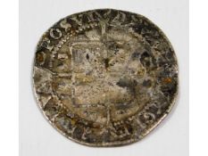 An Elizabeth I six pence coin a/f, 24mm diameter,