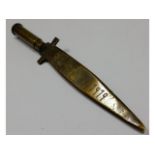 A WW1 trench art letter opener "Roisel 1919"