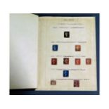 A stamp album including a penny red & penny black