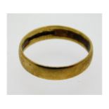 A 9ct gold band, size L, 1.4g