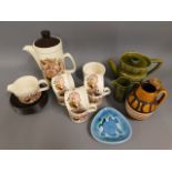 Three pieces of Portmeirion retro Totem tea ware b
