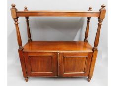 A 19thC. mahogany buffet, 42.5in wide x 39.5in hig