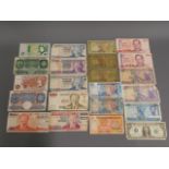 A quantity of mixed bank notes including UK, Turki