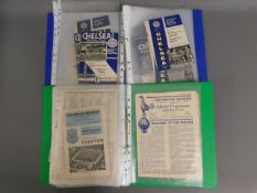 A selection of vintage football programmes featuri