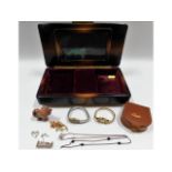 A back lit retro jewellery box a/f with a small se