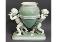 A 19thC. Minton porcelain table centrepiece with r