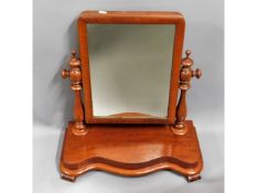 A Victorian mahogany vanity mirror, 22.5in high x