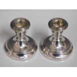 A pair of 1972 Birmingham silver candlesticks by S