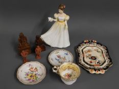 A Meissen dish twinned with a Doulton figure "Kath